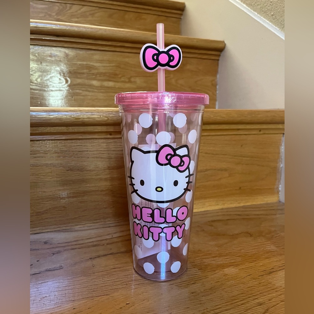 Brand new Hello Kitty tumbler with straw!